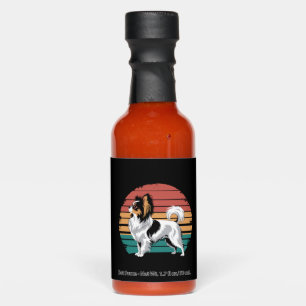 Retro Vintage Papillon Dog Lover Animal Papillon Hot Sauces