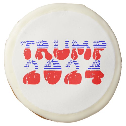 Retro Vintage Patriotic Trump 2024 Sugar Cookie