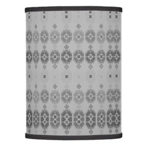 Retro vintage pattern rustic antique black grey lamp shade