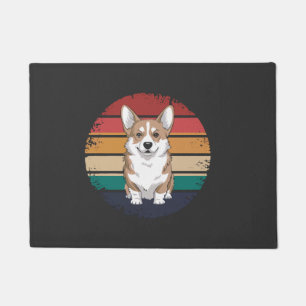 Retro Vintage Pembroke Welsh Corgi Lover Dog Gifts Doormat