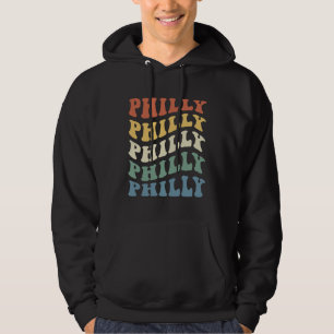 Retro Vintage Philly Philadelphia Vacation Hippie Hoodie
