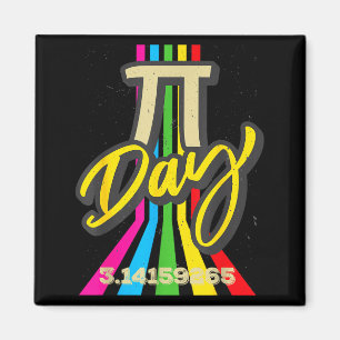 Retro Vintage Pi Day 3.14 Funny Math Geek Science Magnet