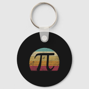 Retro Vintage Pi Day 3.14 Funny Math Lover Student Keychain