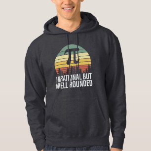 Retro Vintage Pi Day - Irrational but Well Rounded Hoodie