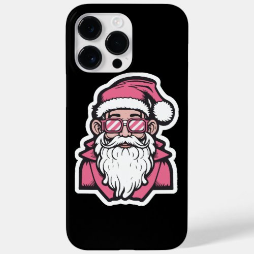 Retro Vintage Pink Santa Claus  Case_Mate iPhone 14 Pro Max Case