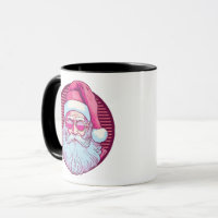 Stay merry and bright coffee mug/retro groovy santa claus mug cup