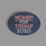 Retro Vintage Pink Women for Trump 2020 Car Magnet