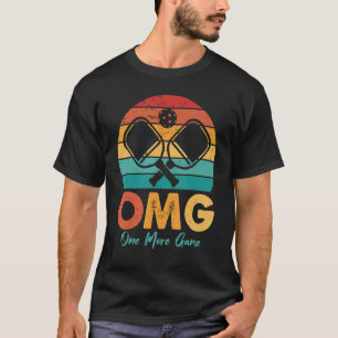 Retro Vintage Player Ball One Game Of Pickle Ball T-Shirt