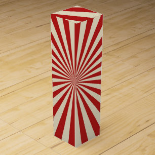 Retro Vintage Popcorn Classic Spinning Wheel Wine Box