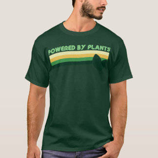 Retro Vintage Powered By Plants T-Shirt