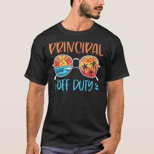 Retro Vintage Principal Off Duty Summer Vacay T-Shirt