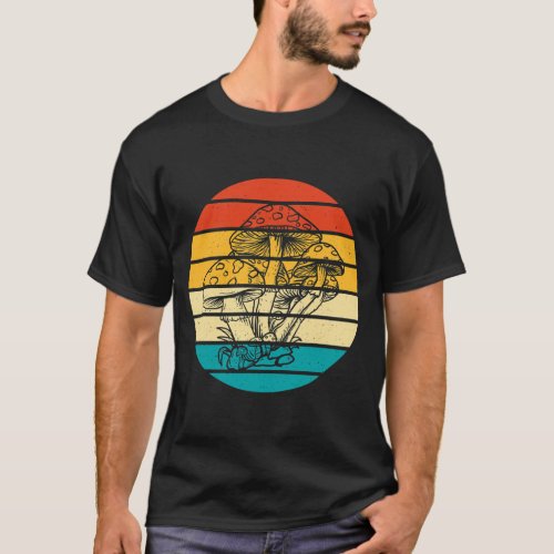 Retro Vintage Psilocybin Magic Mushroom Collector T_Shirt