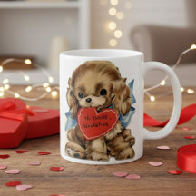 Retro Vintage Puppy Love Valentine's Day