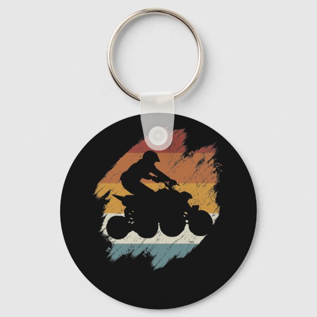 Retro vintage Quad Keychain (Front)