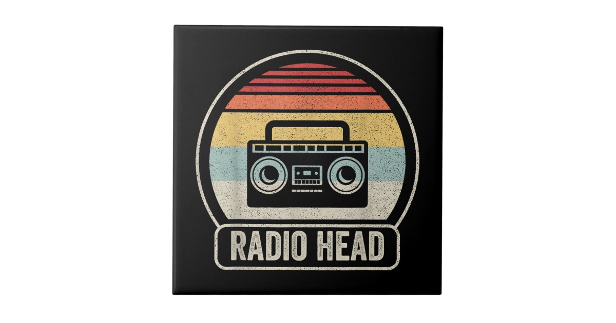 Radio Tile Retro Vintage Radio Head Ceramic Tile | Zazzle