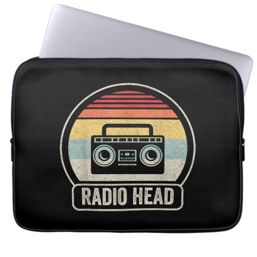 Retro Vintage Radio Head Laptop Sleeve