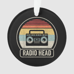 Retro Vintage Radio Head Ornament