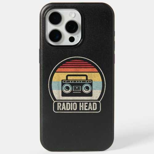 Retro Vintage Radio Head iPhone 15 Pro Max Case