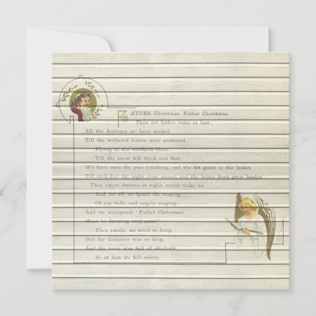 Retro | Vintage Religious Christmas Holiday Card (Front)