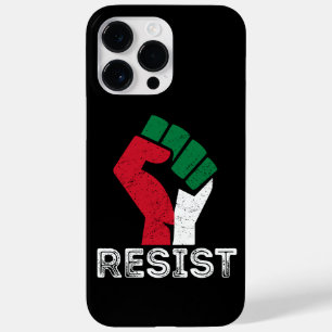 Retro Vintage Resist Palestine fist flag Freedom Case-Mate iPhone 14 Pro Max Case