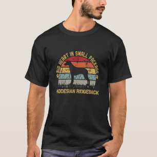Retro Vintage Rhodesian Ridgeback Pet Dog Dad Mom T-Shirt
