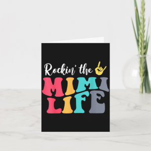 Retro vintage rockin' the mimi life birthday card