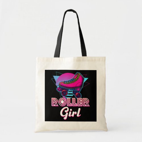 Retro Vintage Roller Girl Roller Skating Lovers Tote Bag