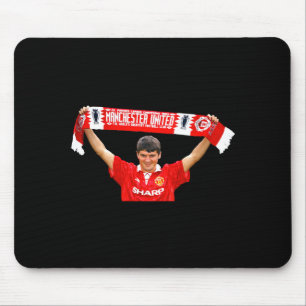 Retro Vintage Roy Keane Soccer Umbro Jersey Large Mouse Pad