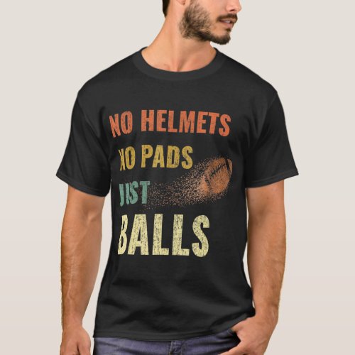 Retro Vintage Rugby Just Balls Players Fans  T_Shirt