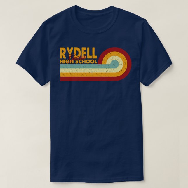 Retro Vintage Rydell High School T-Shirt (Design Front)