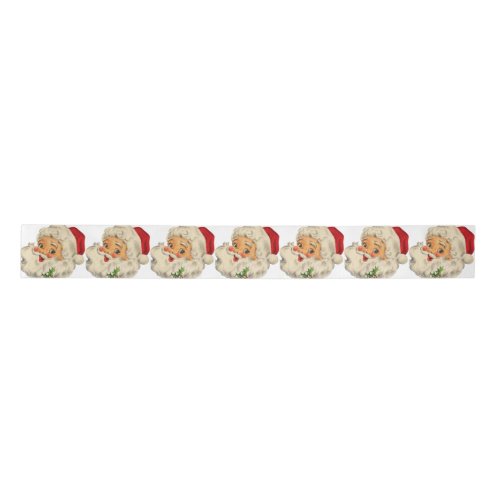 Retro Vintage Santa Christmas  Satin Ribbon