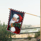 Retro Vintage Santa Claus Christmas Tartan Holiday