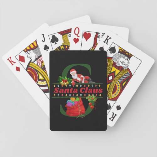 Retro Vintage Santa Claus Playing Cards