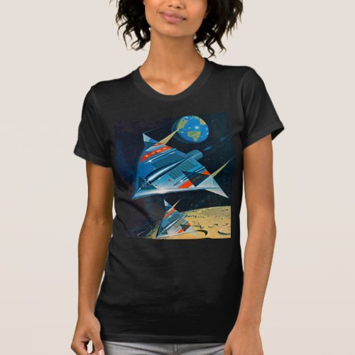 Retro Vintage Sci Fi Nasa Space Flight L_15 T_Shirt