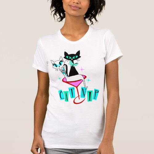 Retro Vintage Sexton Atomic Cat CatNip T_Shirt