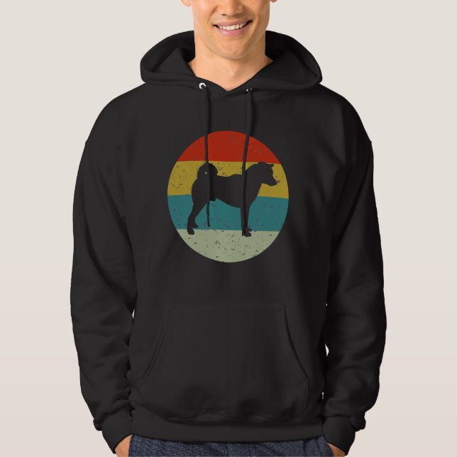 Retro vintage shiba inu hoodie (Front)