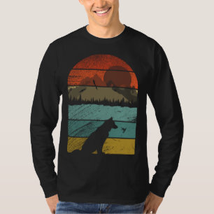 Retro vintage Siberian Husky Dogs and cute animal T-Shirt