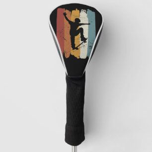 Retro vintage Skateboard Golf Head Cover