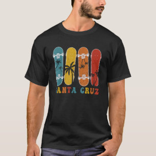 Retro Vintage Skateboard Graphic Design Santa Cruz T-Shirt