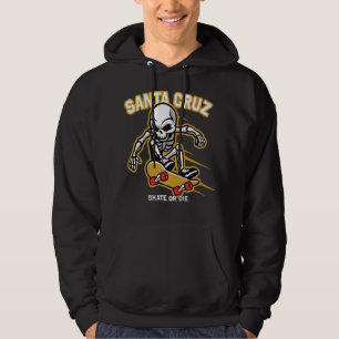 Retro Vintage Skateboard Street Wear Santa Cruz Sk Hoodie