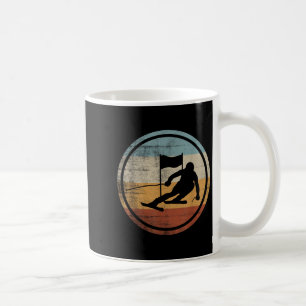 Retro Vintage Ski Skier Design Skiing Slalom Coffee Mug
