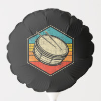 Retro Vintage Snare Drum - Marching Band Drumline
