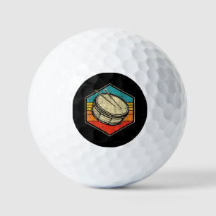 Retro Vintage Snare Drum - Marching Band Drumline  Golf Balls