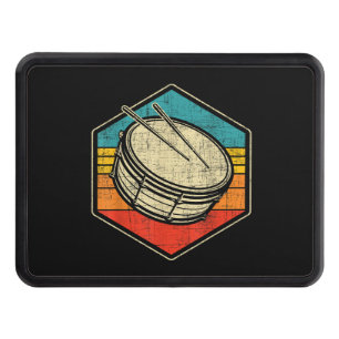 Retro Vintage Snare Drum - Marching Band Drumline Hitch Cover