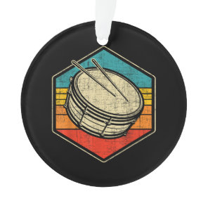 Retro Vintage Snare Drum - Marching Band Drumline  Ornament