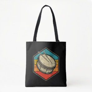 Retro Vintage Snare Drum - Marching Band Drumline  Tote Bag
