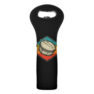 Retro Vintage Snare Drum - Marching Band Drumline Wine Bag