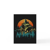 Retro Vintage Snowmobiling Winter Sports Snowmobil Card