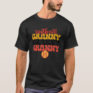 Retro Vintage Softball Granny Softball  Game Day V T-Shirt