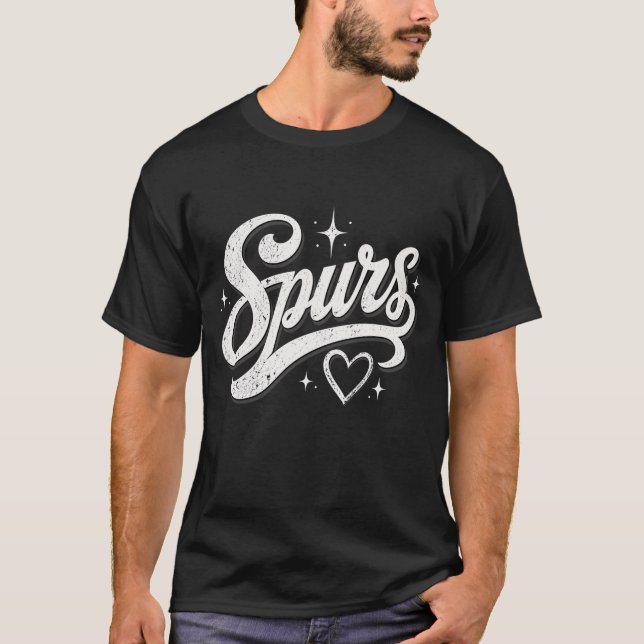 Retro Vintage Spurs T-Shirt (Front)